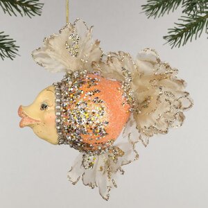 Елочная игрушка Рыбка - Cannaregio Corallo 8 см, подвеска Christmas Deluxe фото 1