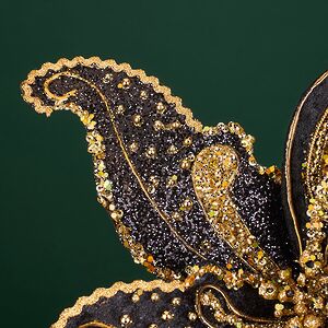 Пуансеттия на стебле Paisley - Doratura Nera 61 см Christmas Deluxe фото 6