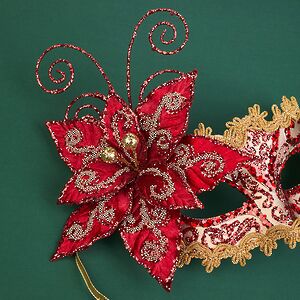 Карнавальная маска Lusso Doriane 20 см Christmas Deluxe фото 3