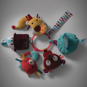 Развивающая игрушка Цирк Шапито с погремушкой, 23 см Lilliputiens фото 2