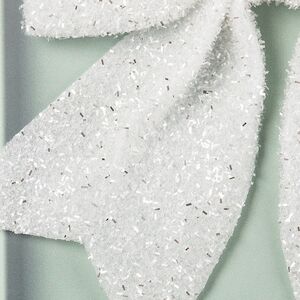 Бант на елку Доренн 24*24 см белый Christmas Deluxe (Кристмас Делюкс) фото 5