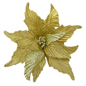 Пуансеттия Bienne Dorato 30 см, клипса