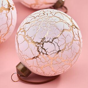 Набор стеклянных шаров Cracletto 8 см, 6 шт Christmas Deluxe (Кристмас Делюкс) фото 4
