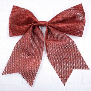 Декоративный бант Splendore Scarlatto 28*24 см красный Christmas Deluxe фото 3