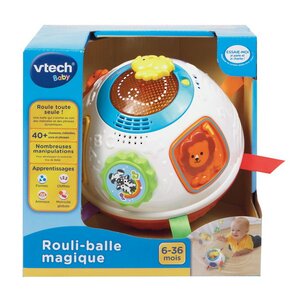 Развивающая музыкальная игрушка Вращающийся мяч 17 см со светом и звуком Vtech фото 3