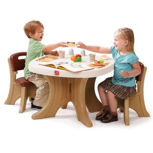 Детский стол со стульями Step 2 69*69*50 см
