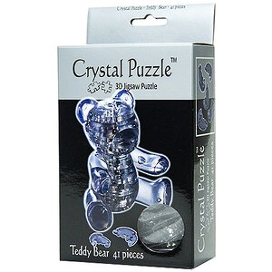 3Д пазл Мишка, серебро, 8 см, 41 эл. Crystal Puzzle фото 3