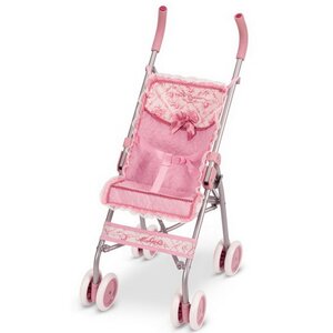 Прогулочная коляска для куклы Мартина 75 см розовая