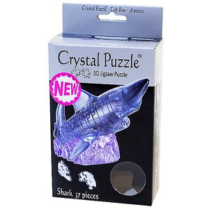 3D пазл Акула, 9 см, 37 эл. Crystal Puzzle фото 2