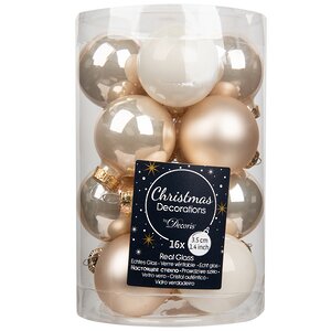 Коллекция стеклянных елочных шаров Благородный Жемчуг 3.5 см, 16 шт Winter Deco фото 4