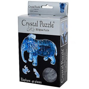Головоломка 3D Слон, 9 см, 40 эл. Crystal Puzzle фото 2
