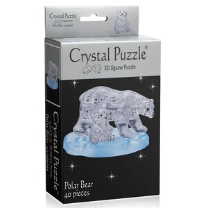 3D пазл Два белых медведя, 40 элементов Crystal Puzzle фото 2