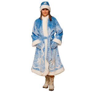 Взрослый новогодний костюм Снегурочка, 44-50 размер