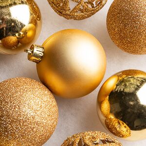 Набор пластиковых шаров Анданте 6 см золотой, 16 шт Kaemingk фото 4