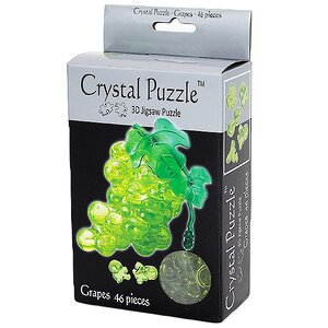 3D пазл Виноград, зеленый, 9 см, 46 эл. Crystal Puzzle фото 2