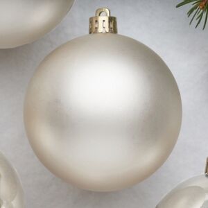 Набор пластиковых шаров Перламутр 8 см, 6 шт, mix Winter Deco фото 3