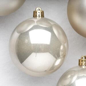 Набор пластиковых шаров Перламутр 8 см, 6 шт, mix Winter Deco фото 4