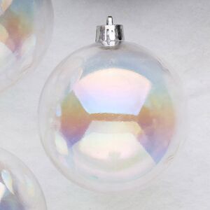 Набор пластиковых шаров Прозрачный Перламутр 8 см, 6 шт Winter Deco фото 4