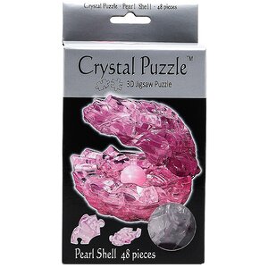 3D пазл Жемчужина, розовый, 9 см, 48 эл. Crystal Puzzle фото 2