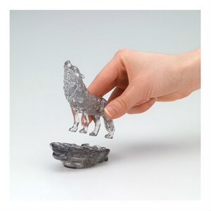3D пазл Черный Волк, 37 элементов Crystal Puzzle фото 2