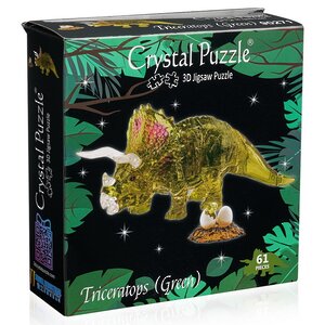 3Д пазл Трицератопс, 9 см, 61 эл Crystal Puzzle фото 4