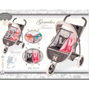 Прогулочная коляска для кукол двойняшек Реборн 75 см Decuevas Toys фото 4