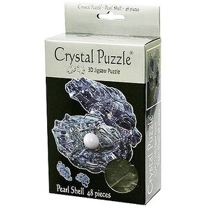 3D пазл Жемчужина, черный, 9 см, 48 эл. Crystal Puzzle фото 2