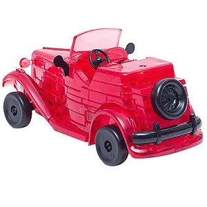 3D пазл Автомобиль, красный, 9 см, 53 эл. Crystal Puzzle фото 2