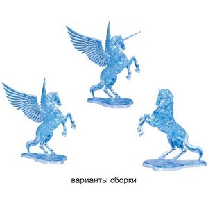 3D пазл Единорог, 42 элемента Crystal Puzzle фото 3