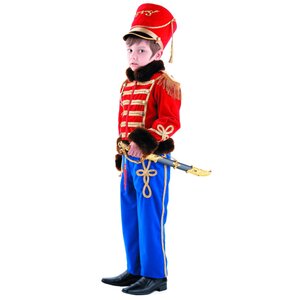 Карнавальный костюм Гусарский офицер, рост 146 см Батик фото 1