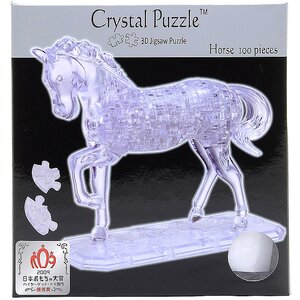 3Д пазл Лошадь, 20 см, 100 эл. Crystal Puzzle фото 4