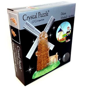 Головоломка 3D Мельница, 14 см, 64 эл. Crystal Puzzle фото 2