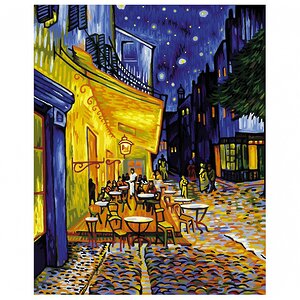 Картина по номерам - Репродукция "Ночное кафе" Ван Гог, 40*50 см