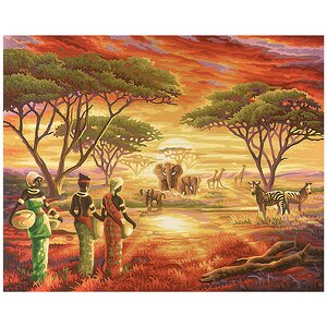 Картина по номерам "Африка", 40*50 см, уцененный Schipper фото 1