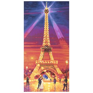 Картина по номерам "Эйфелева башня ночью", 40*80 см Schipper фото 1