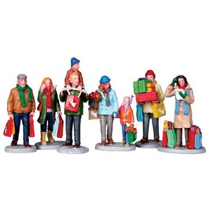 Набор фигурок Покупки к празднику 9 см, 6 шт Lemax фото 1