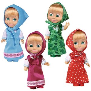 Кукла Маша в розовом сарафане 12 см Маша и Медведь Simba фото 2