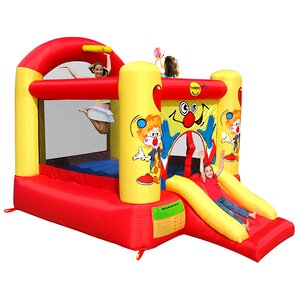 Надувной батут КЛОУН с горкой, 330х230х230 Happy Hop фото 1