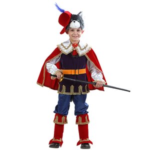 Карнавальный костюм Кот в сапогах-1, рост 128 см Батик фото 1