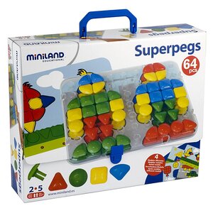 Мозаика Гигант 64 элемента, в подарочной упаковке Miniland фото 1