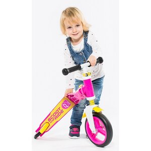 Трехколесный самокат-беговел 2 в 1 "Highway Baby Plus", желто-розовый, до 20 кг Scoot&Ride (Скот и Райд) фото 5