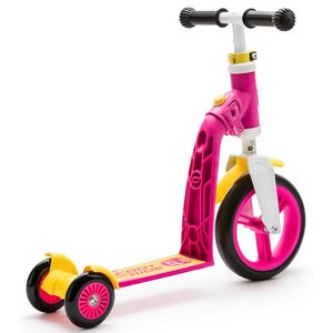 Трехколесный самокат-беговел 2 в 1 "Highway Baby Plus", желто-розовый, до 20 кг Scoot&Ride (Скот и Райд) фото 2