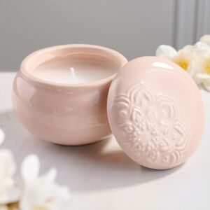 Ароматическая свеча Barnsley Cotton 9 см пудровая Koopman фото 4