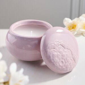 Ароматическая свеча Barnsley Lavender 9 см сиреневая Koopman фото 4