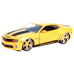 Модель машины "2010 Chevy Camaro - Wheel ribon 5", 1:24, металл, желтый