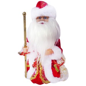 Музыкальный Дед Мороз в красном кафтане 30 см, батарейки Новогодняя Сказка фото 1
