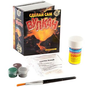 Набор для опытов "Сделай сам Вулкан" с книгой Новый Формат фото 1