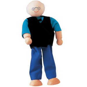 Деревянная кукла Дедушка 10 см Plan Toys (План Тойс) фото 1