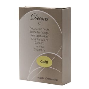 Крючки для елочных игрушек 3.5 см, 50 шт, золотые Kaemingk фото 5