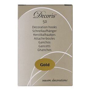 Крючки для елочных игрушек 3.5 см, 50 шт, золотые Kaemingk фото 4